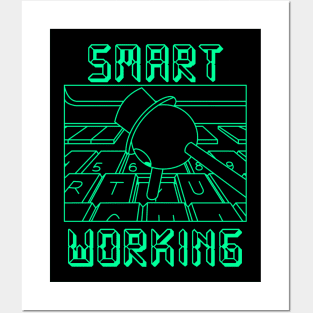 Smart Working (green) Posters and Art